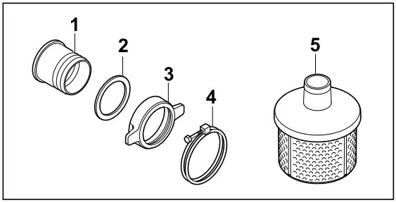 STIHL WP 600 Petrol Water Pump - Components
