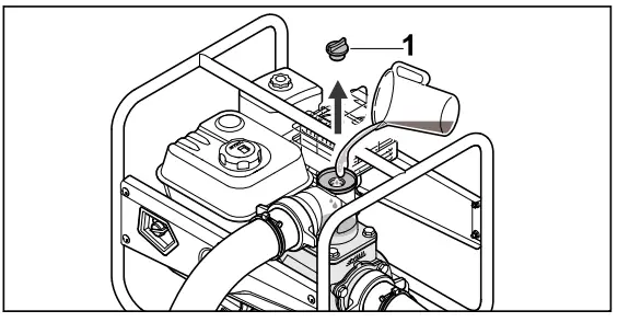 STIHL WP 600 Petrol Water Pump - starting