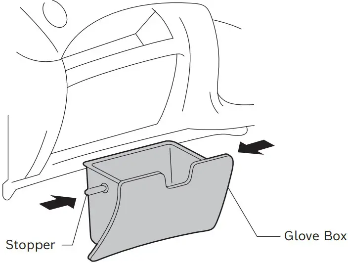 Removing the glove box