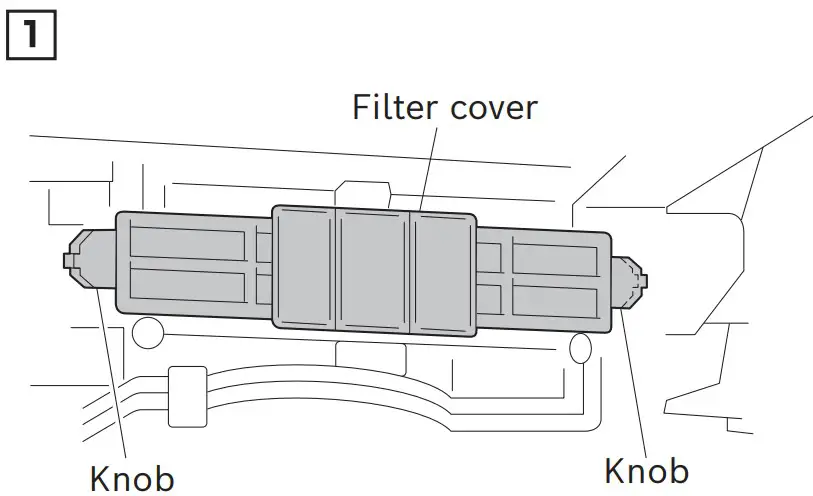 Removing the old cabin filter