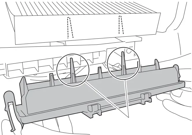Removing the old cabin filter