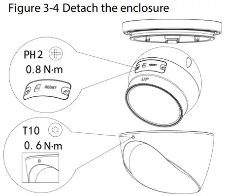 WORLD EYECAM A759 Eyeball Network Camera - Detach the enclosure