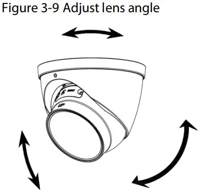 WORLD EYECAM A759 Eyeball Network Camera - lens angle
