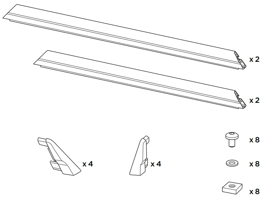 THULE 611201-S Caprock Railing Kit - Figure 2