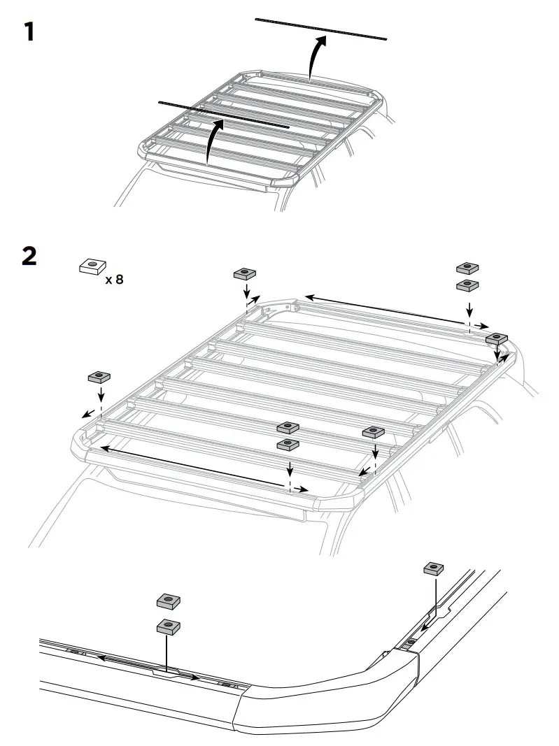 THULE 611201-S Caprock Railing Kit - Figure 3