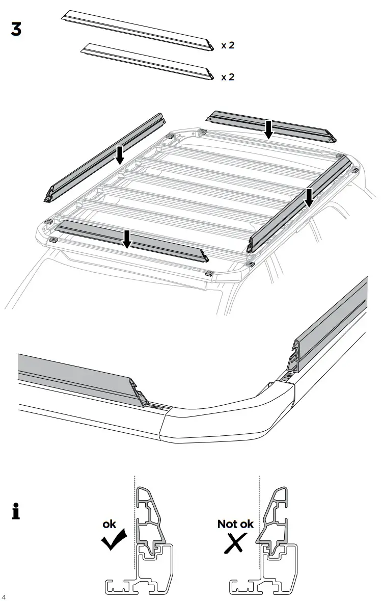 THULE 611201-S Caprock Railing Kit - Figure 4