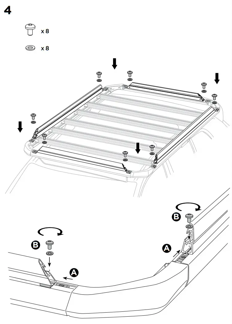 THULE 611201-S Caprock Railing Kit - Figure 5