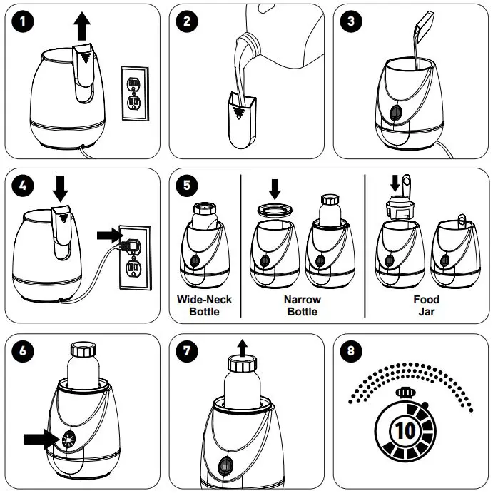 Dr Brown s AC184 Insta-Feed Bottle Warmer-FIG5