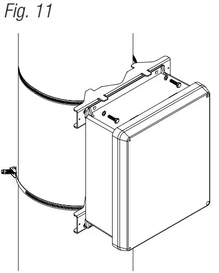 Pole Mounting Using Optional Pole Mount Kit