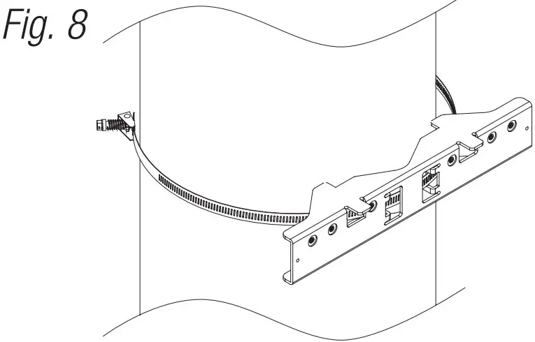Pole Mounting Using Optional Pole Mount Kit