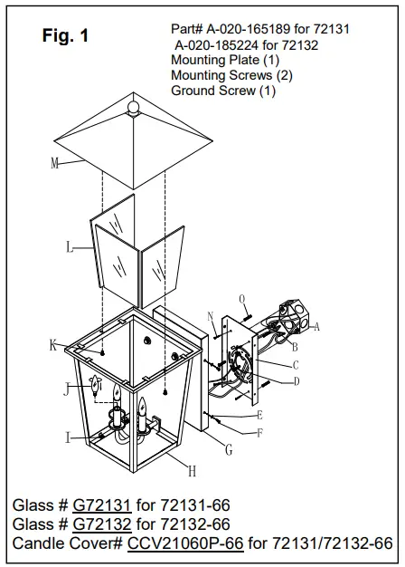 The-Great-Outdoors-72131-66-Noble-Hill-1-Light-Black-Outdoor-Lantern-Sconce-with-Clear-Glass-Shades-FIG-1