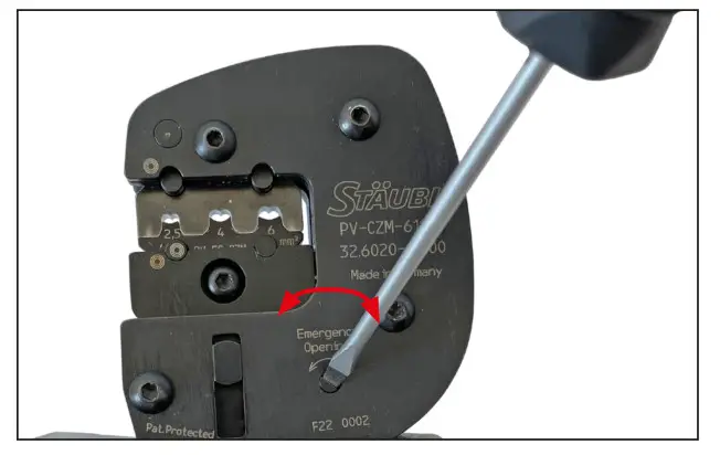 STAUBLI PV-CZM-60100 Crimping Pliers - Fig 4