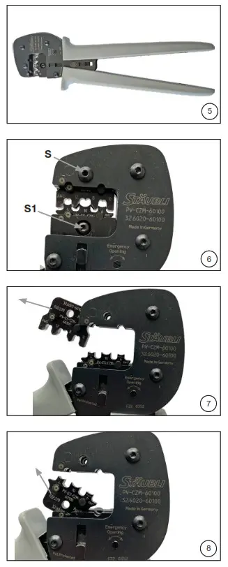 STAUBLI PV-CZM-60100 Crimping Pliers - Fig 8