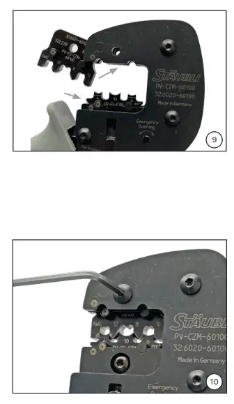 STAUBLI PV-CZM-60100 Crimping Pliers - Fig9