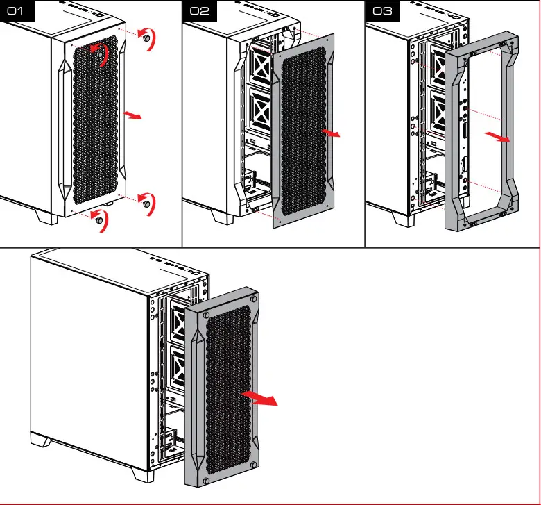 GAMDIAS ATHENA P1 Mid Tower Case - Front Panel