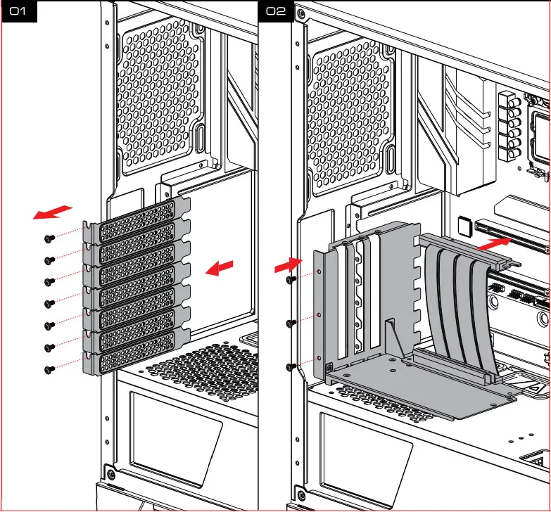 GAMDIAS ATHENA P1 Mid Tower Case - GPU 2