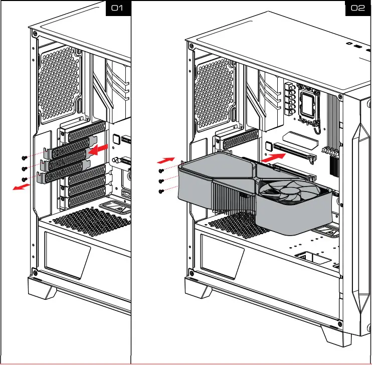 GAMDIAS ATHENA P1 Mid Tower Case - GPU