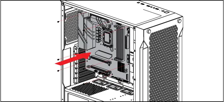 GAMDIAS ATHENA P1 Mid Tower Case - Motherboard