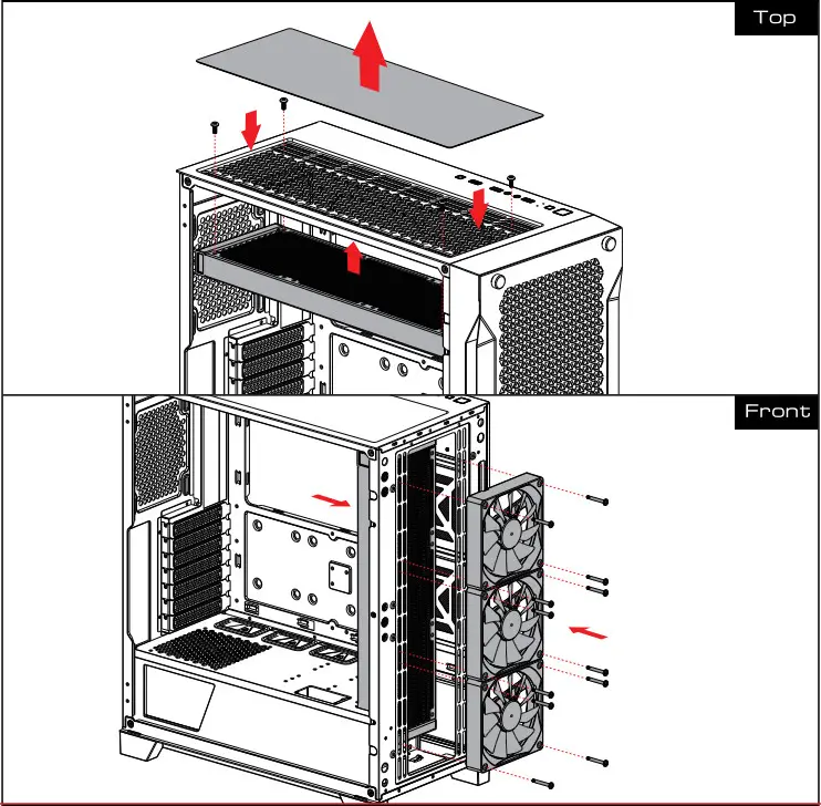 GAMDIAS ATHENA P1 Mid Tower Case - Rediator