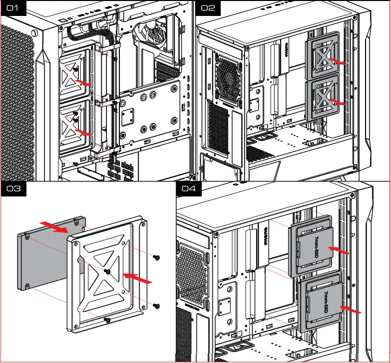 GAMDIAS ATHENA P1 Mid Tower Case - SSD