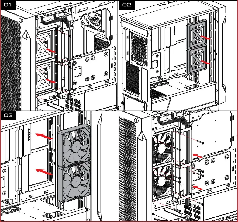 GAMDIAS ATHENA P1 Mid Tower Case - Side Fan