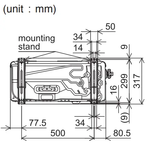HITACHI RAK DH10PCAST Split Unit Air Conditioner  - Piping 1