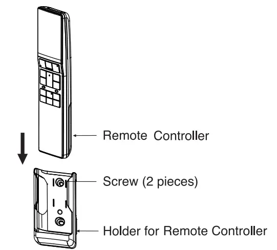 HITACHI RAK DH10PCAST Split Unit Air Conditioner  - controller