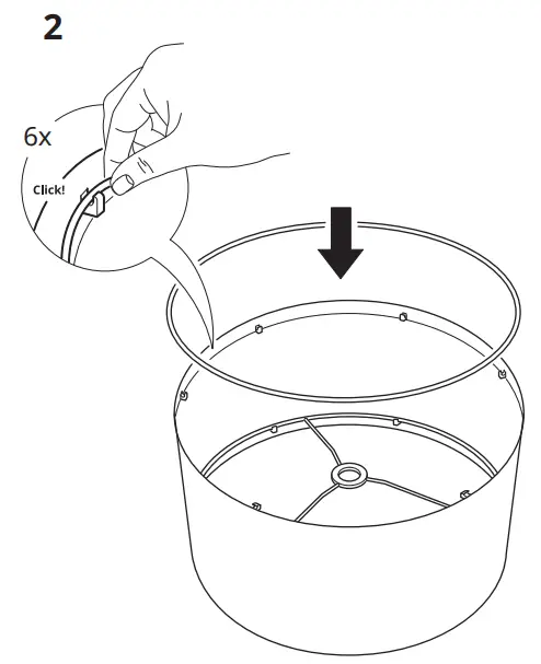 IKEA 704 053 61 RINGSTA Lamp Shade RINGSTA Floor lamp  - Figure 2