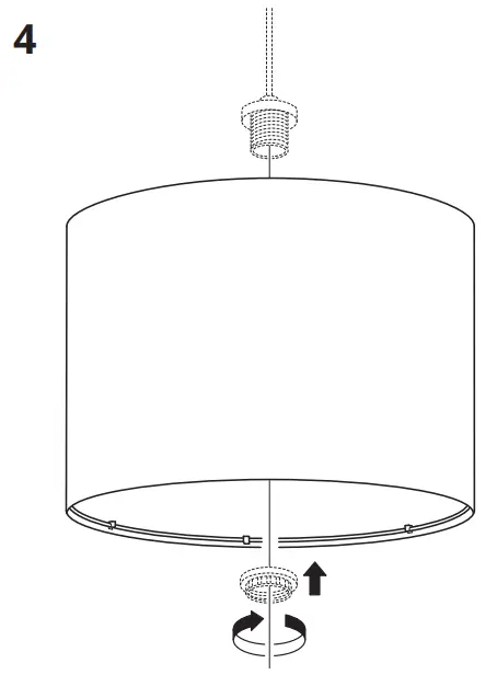 IKEA 704 053 61 RINGSTA Lamp Shade RINGSTA Floor lamp  - Figure 5