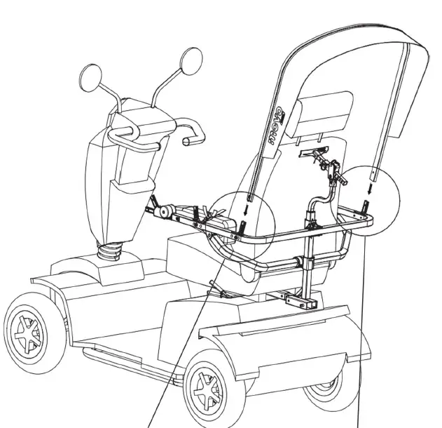 MOVO-MV-100-2 Mobility-Scooter-Canopy-23