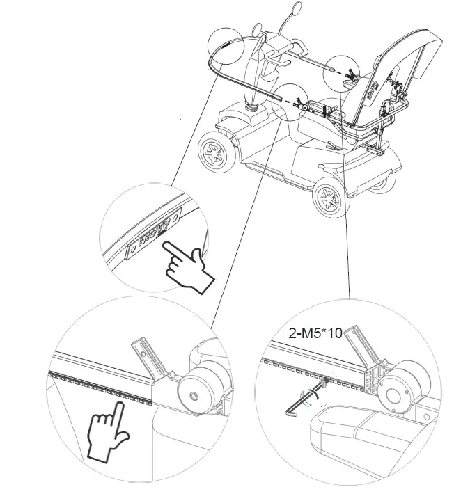 MOVO-MV-100-2 Mobility-Scooter-Canopy-25