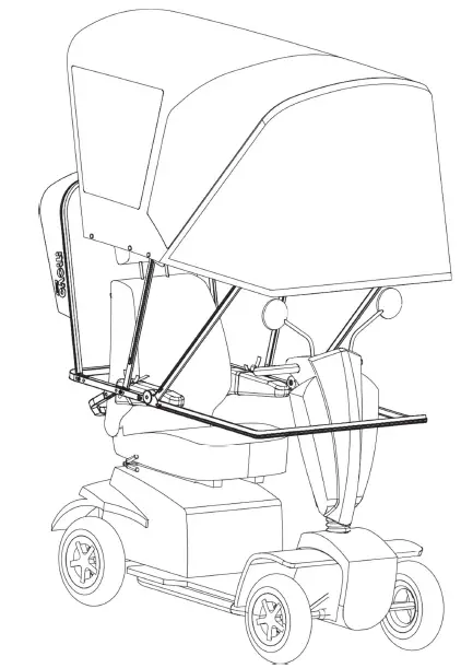 MOVO-MV-100-2 Mobility-Scooter-Canopy-27