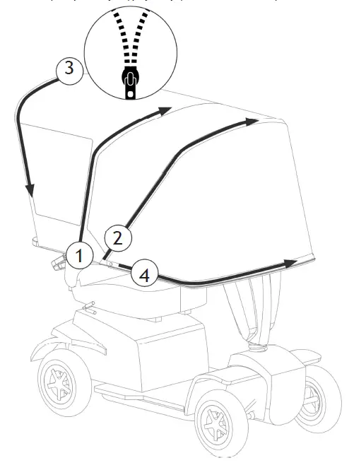 MOVO-MV-100-2 Mobility-Scooter-Canopy-28