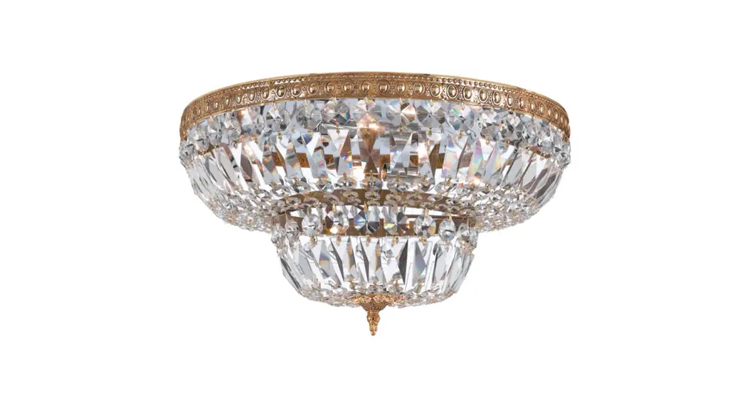 Crystorama 730-ob-cl-s Eight Light Ceiling Mount Instruction Manual