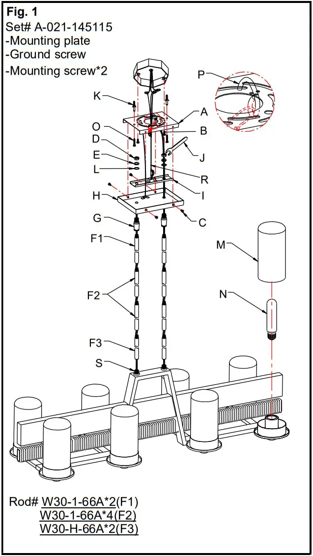 Minka Lavery 2768 733 Silver Creek 8 Light Stone Grey Coal and Brushed Nickel Outdoor Island Chandelier