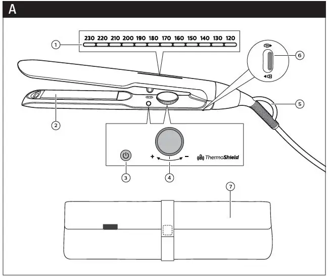 PHILIPS-BHS520-Cream-5000-CE-Straightener-fig-1