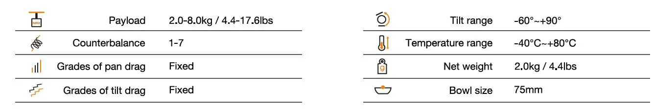 AE-IMAGE GA752 EGO8A2 Video Tripod System-fig-3