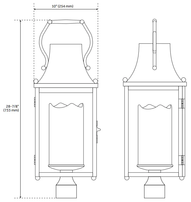 SIGNATURE HARDWARE 434145 Bronze Outdoor Wall Light - SINGLE LIGHT