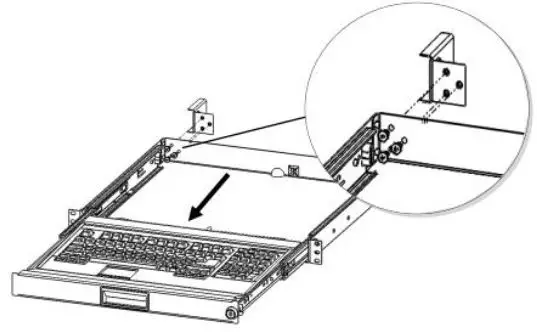KENDALL HOWARD-1910-3-002-01-Rackmount-Keyboard-Tray-3