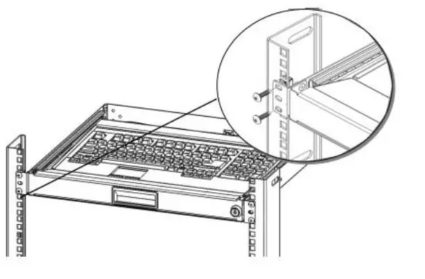 KENDALL HOWARD-1910-3-002-01-Rackmount-Keyboard-Tray-4