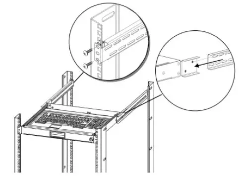 KENDALL HOWARD-1910-3-002-01-Rackmount-Keyboard-Tray-5