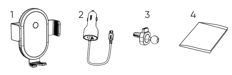 onn WIABLK100008847 10W Qi Wireless Car Charger -