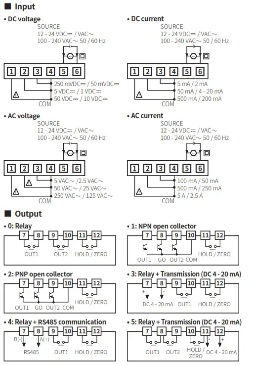 AUTONICS MT4N Series 4 Digit Multi Panel Meters - fig3