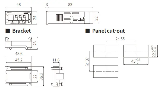 AUTONICS MT4N Series 4 Digit Multi Panel Meters - fig4
