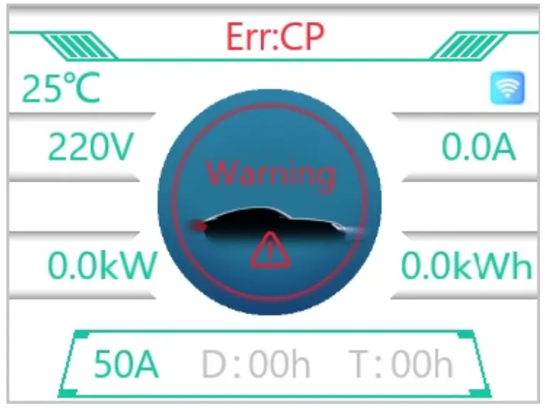 feyree SAE J1772 EV Charging Station - Display 1