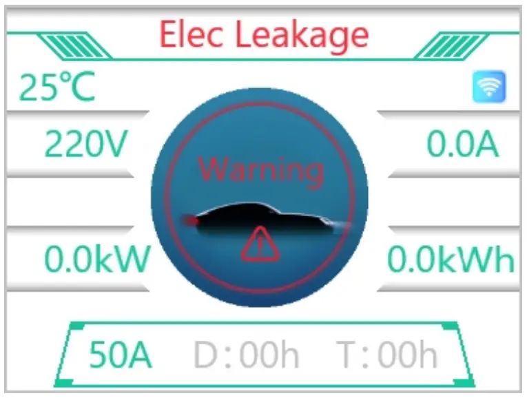 feyree SAE J1772 EV Charging Station - Display 3