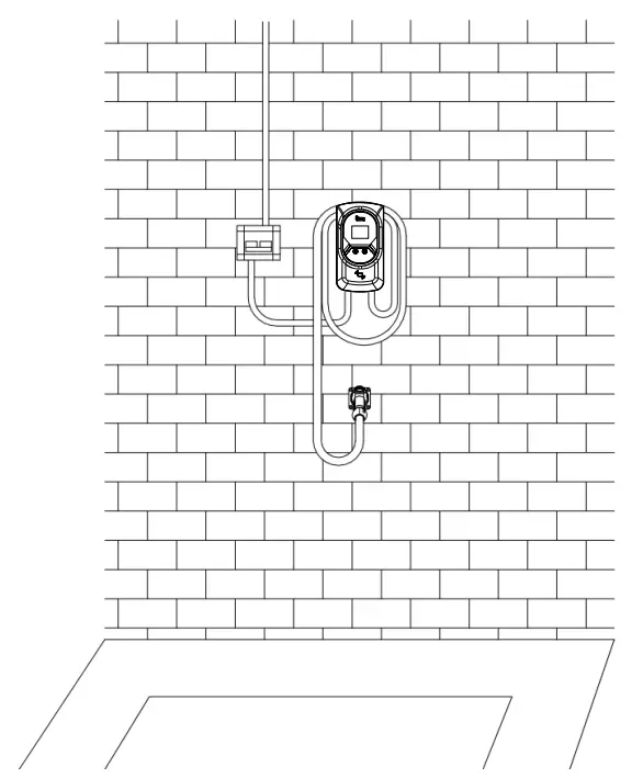 feyree SAE J1772 EV Charging Station - wall bracket 2