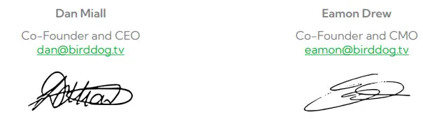 BirdDog Australia SDM NDI Decoder with DisplayPort - signature