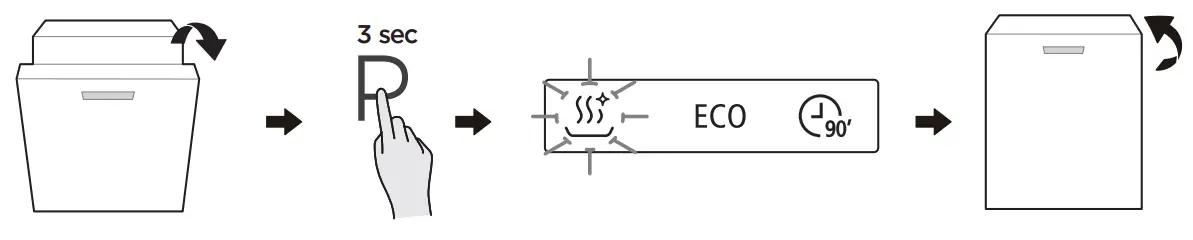 Midea MFW 10E4 S Dishwasher - Changing