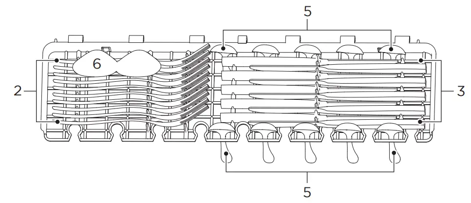 Midea MFW 10E4 S Dishwasher - Cutlery rack